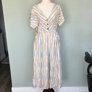 Striped Multicolor Jumpsuit - World Market